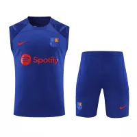 Barcelona Sleeveless Training Kit (Top+Shorts) Purple 2023/24 - view 1