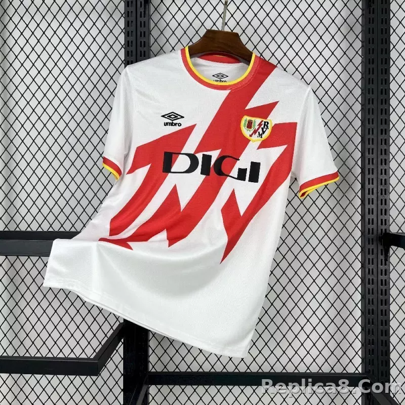 25-26 Rayo Vallecano Home Soccer Jersey