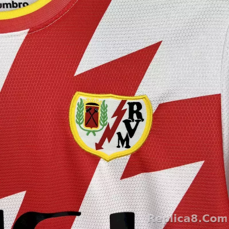 25-26 Rayo Vallecano Home Soccer Jersey - detail