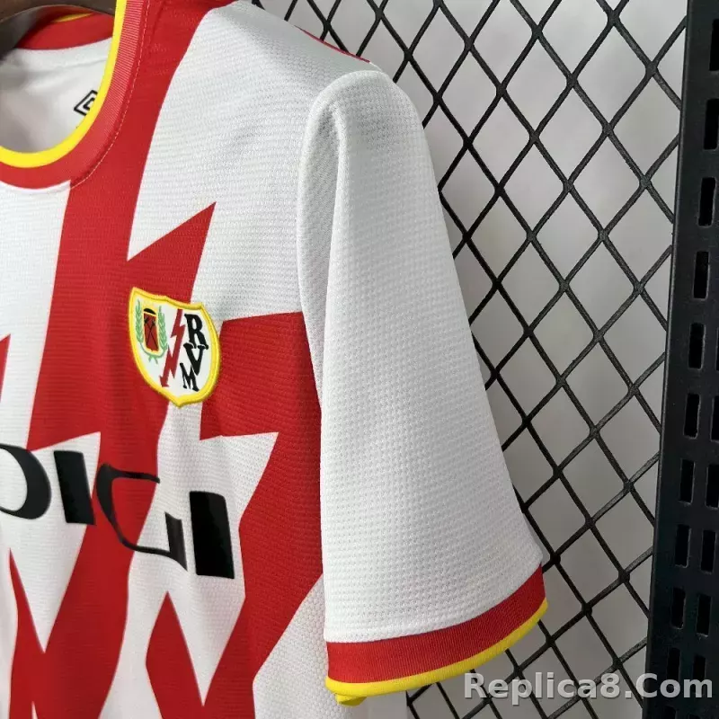 25-26 Rayo Vallecano Home Soccer Jersey - detail