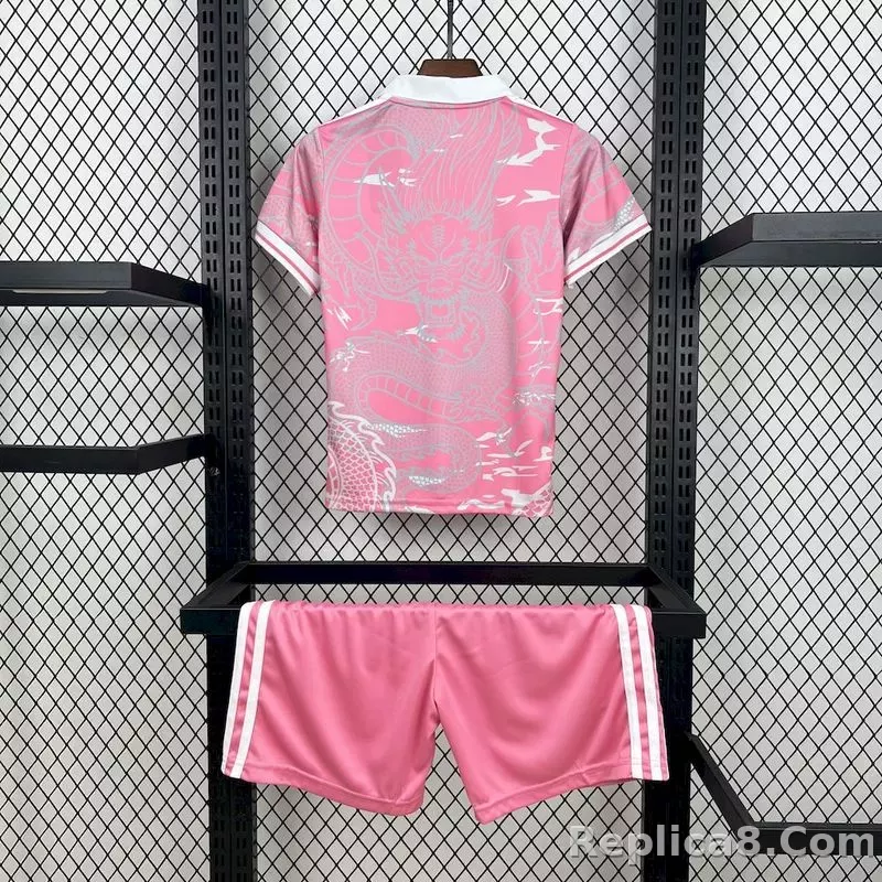 23-24 Real Madrid Pink Dragon Special Edition (Jersey+Shorts) - detail