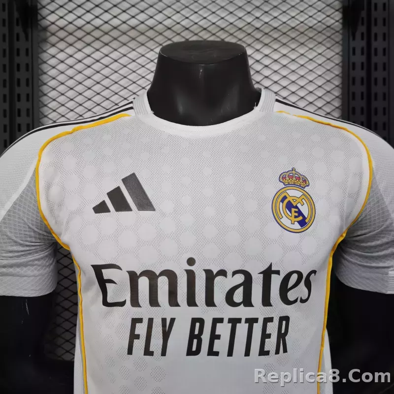 25-26 Real Madrid Home Soccer Jersey Player Version - detail