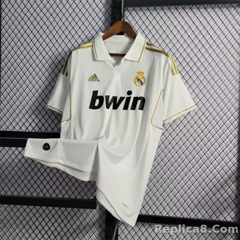 11-12 Real Madrid Home Retro Jersey - detail