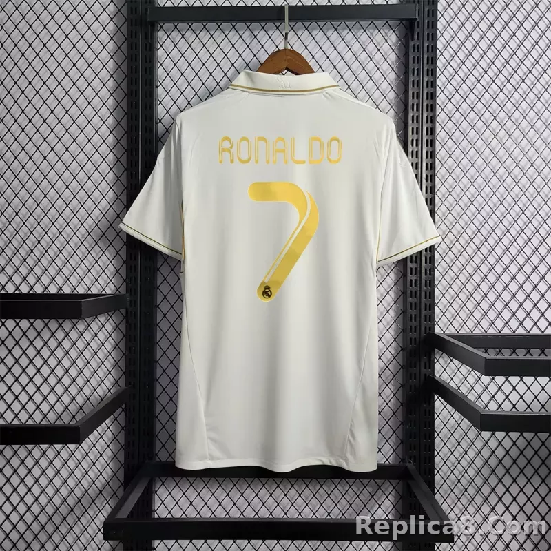 11-12 Real Madrid Home Retro Jersey - detail