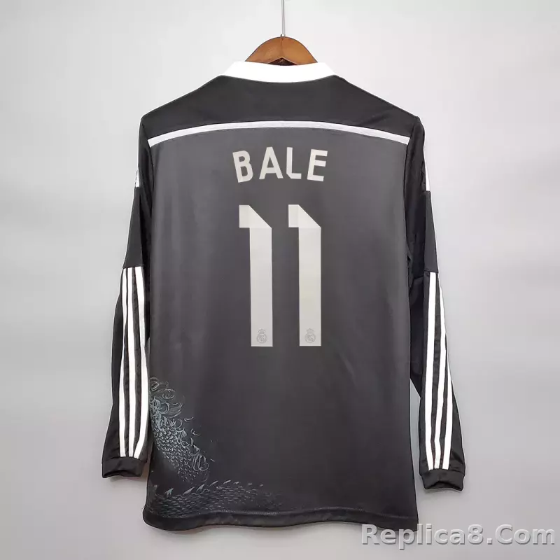 2014/15 Real Madrid Ronaldo#7 Third Away Retro Jersey Long Sleeve - detail