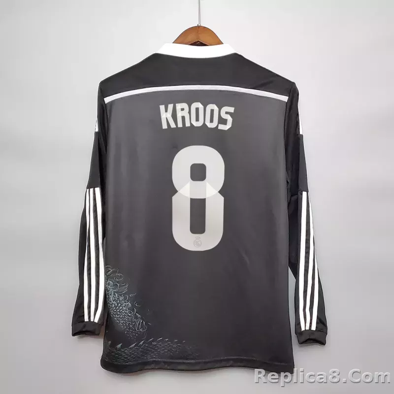 2014/15 Real Madrid Ronaldo#7 Third Away Retro Jersey Long Sleeve - detail