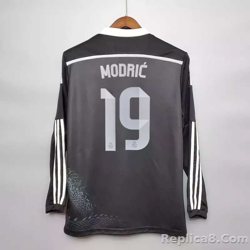 2014/15 Real Madrid Ronaldo#7 Third Away Retro Jersey Long Sleeve - detail