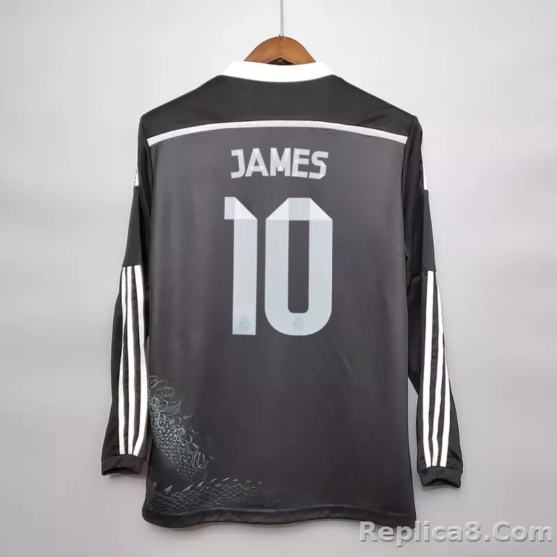2014/15 Real Madrid Ronaldo#7 Third Away Retro Jersey Long Sleeve - detail