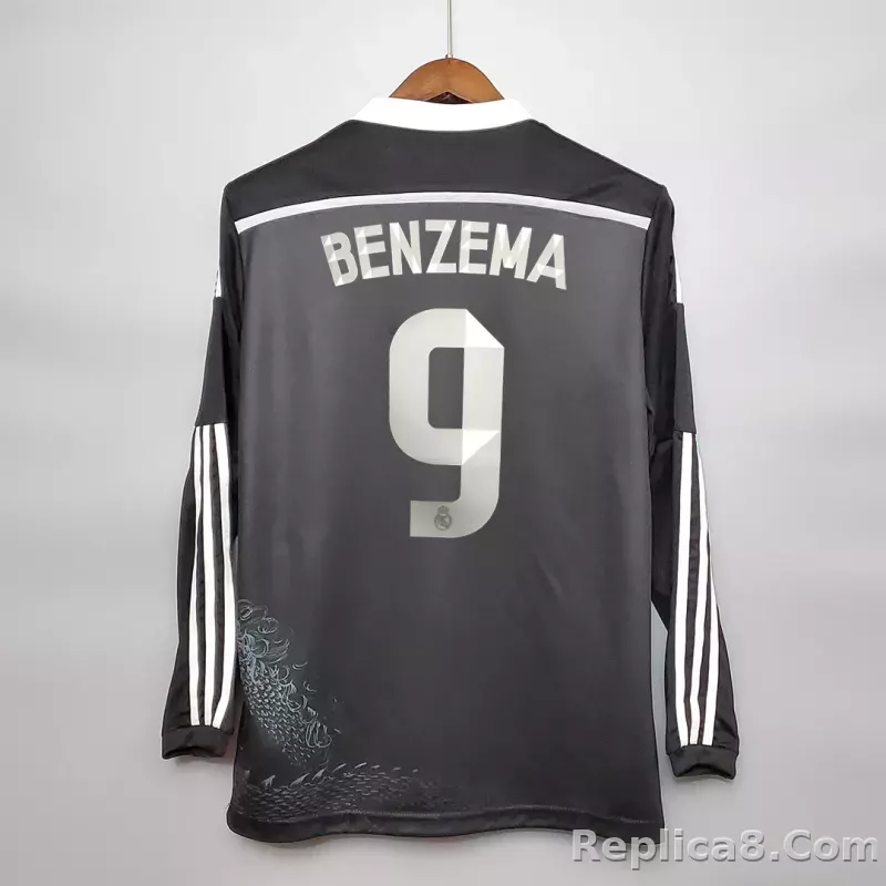 2014/15 Real Madrid Ronaldo#7 Third Away Retro Jersey Long Sleeve - detail