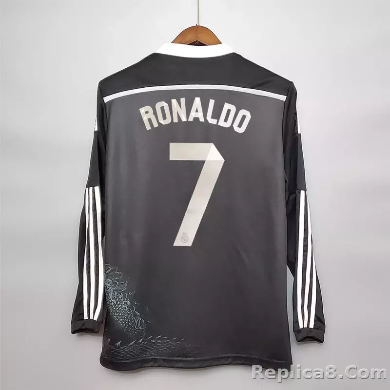 2014/15 Real Madrid Third Away Retro Jersey Long Sleeve - detail