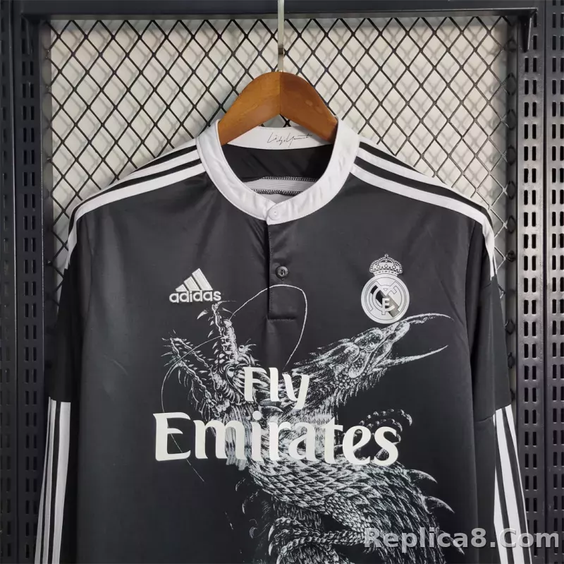2014/15 Real Madrid Third Away Retro Jersey Long Sleeve - detail
