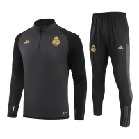 Real Madrid Zipper Sweatshirt Kit(Top+Pants) Black 2023/24 - view 13