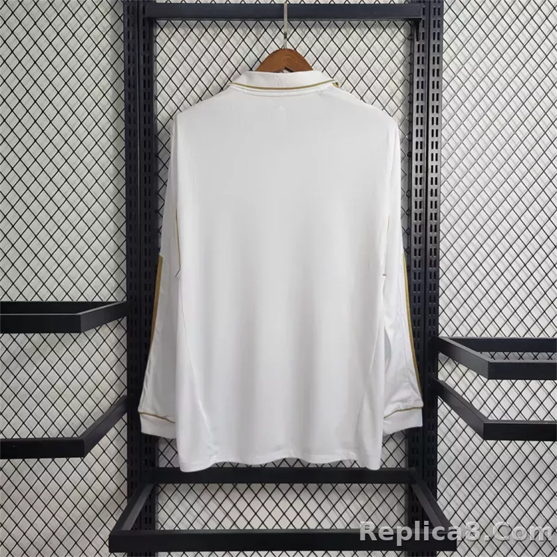 2011/12 Real Madrid Home Retro Jersey Long Sleeve - detail