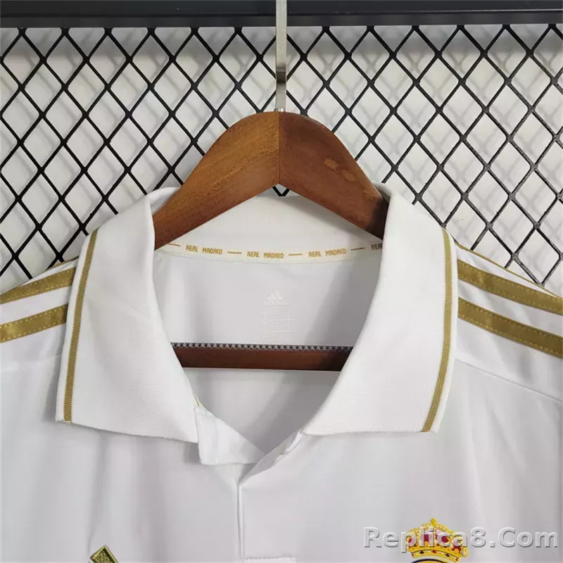 2011/12 Real Madrid Home Retro Jersey Long Sleeve - detail