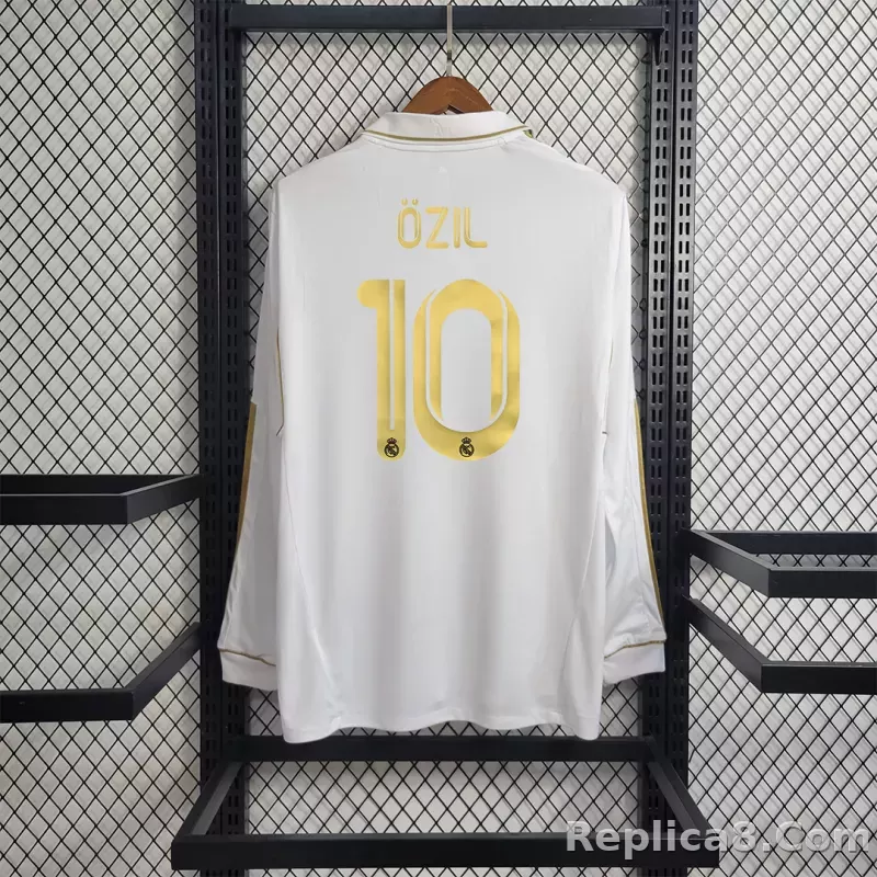 2011/12 Real Madrid Home Retro Jersey Long Sleeve - detail