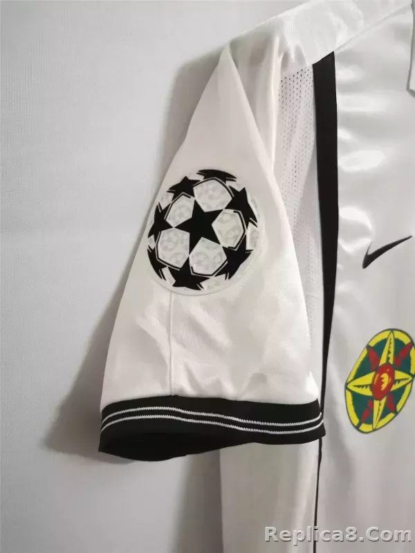 00-01 Valencia  Home Retro Football Jersey - detail