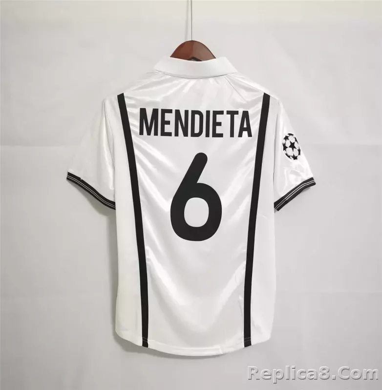 00-01 Valencia  Home Retro Football Jersey - detail
