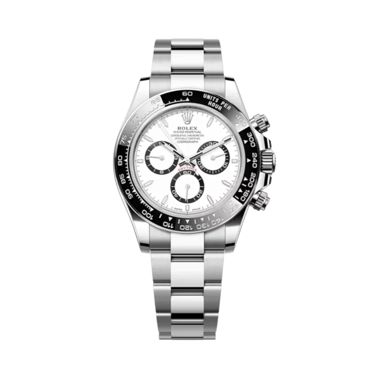 Superclone Rolex Daytona Panda 40 MM White Dial 126500LN