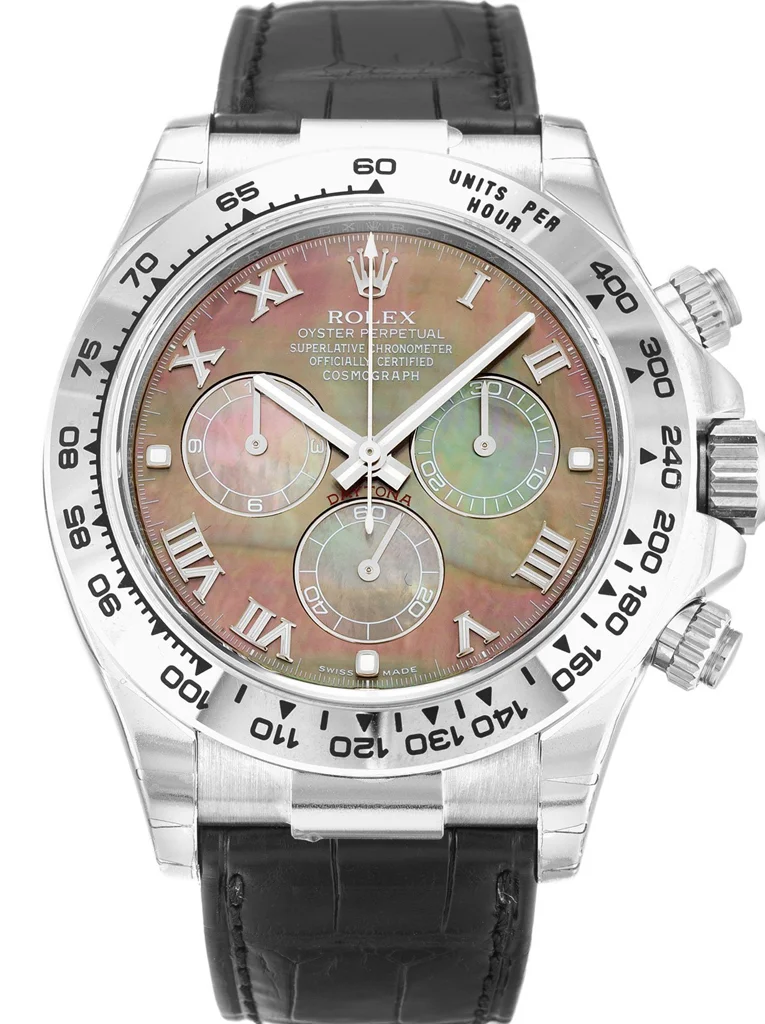 Rolex Daytona 40MM Mother of Pearl Black Dial 116519