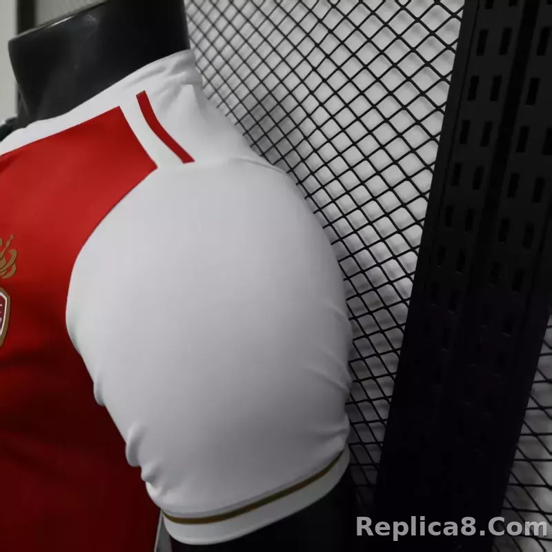25-26  AS Monaco Home Jerseys Player Version - detail
