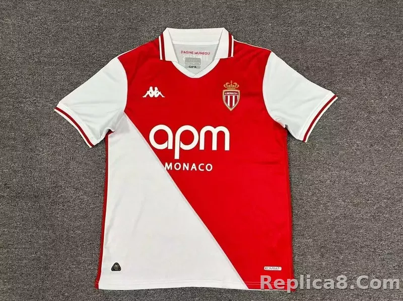 24-25  AS Monaco Home Jerseys Fan Version