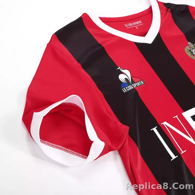 23-24  OGC Nice Home Jerseys Fan Version - detail