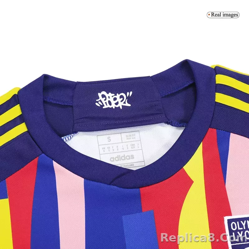23-24 Olympique Lyonnais Third Away Jersey Fan Version - detail