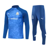 Marseille Zipper Sweatshirt Kit(Top+Pants) Blue 2023/24 - view 13