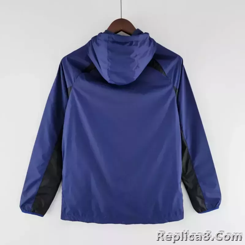2022 PSG Windbreaker Commemorative Edition Blue And Black - detail