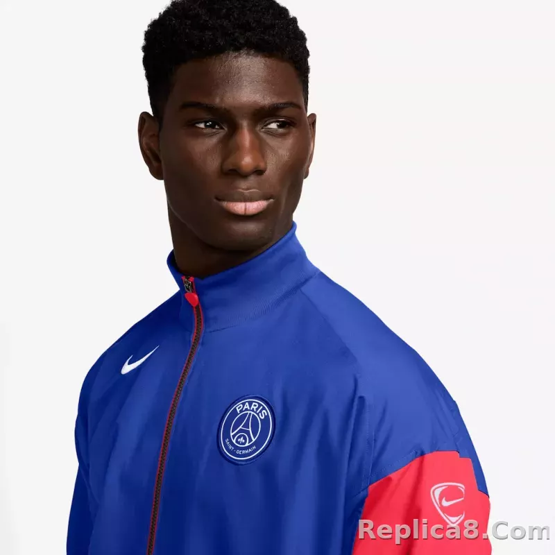 25-26 PSG Anthem Windbreaker Blue - detail