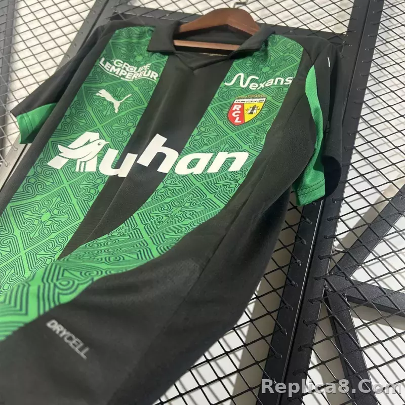 25-26  RC Lens Away Soccer Jersey - detail