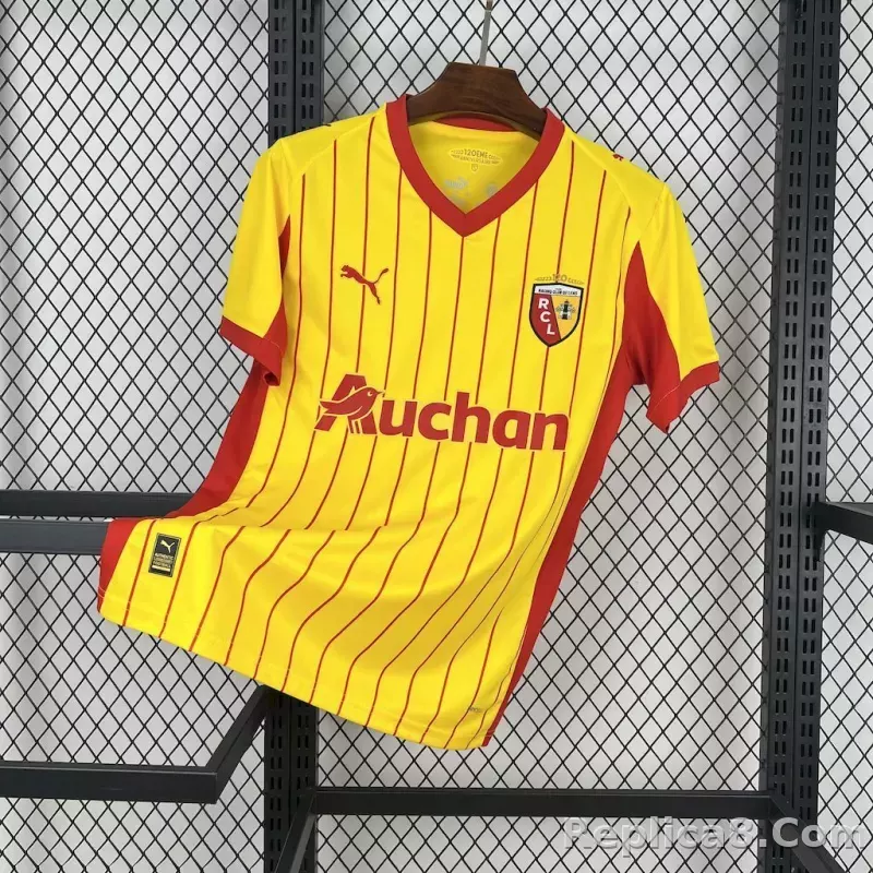 25-26  RC Lens Home Soccer Jersey