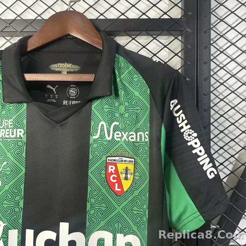 25-26 RC Lens Away Soccer Jersey - detail