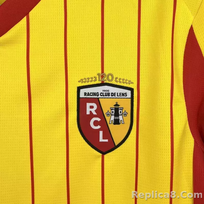 25-26 RC Lens Home Soccer Jersey - detail