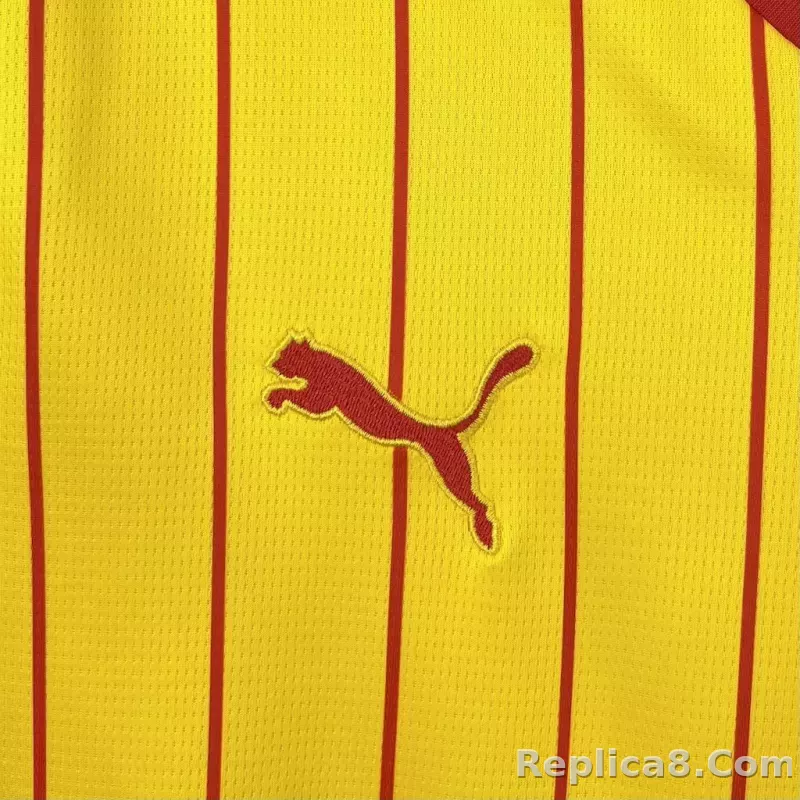 25-26 RC Lens Home Soccer Jersey - detail