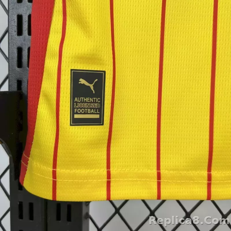 25-26 RC Lens Home Soccer Jersey - detail