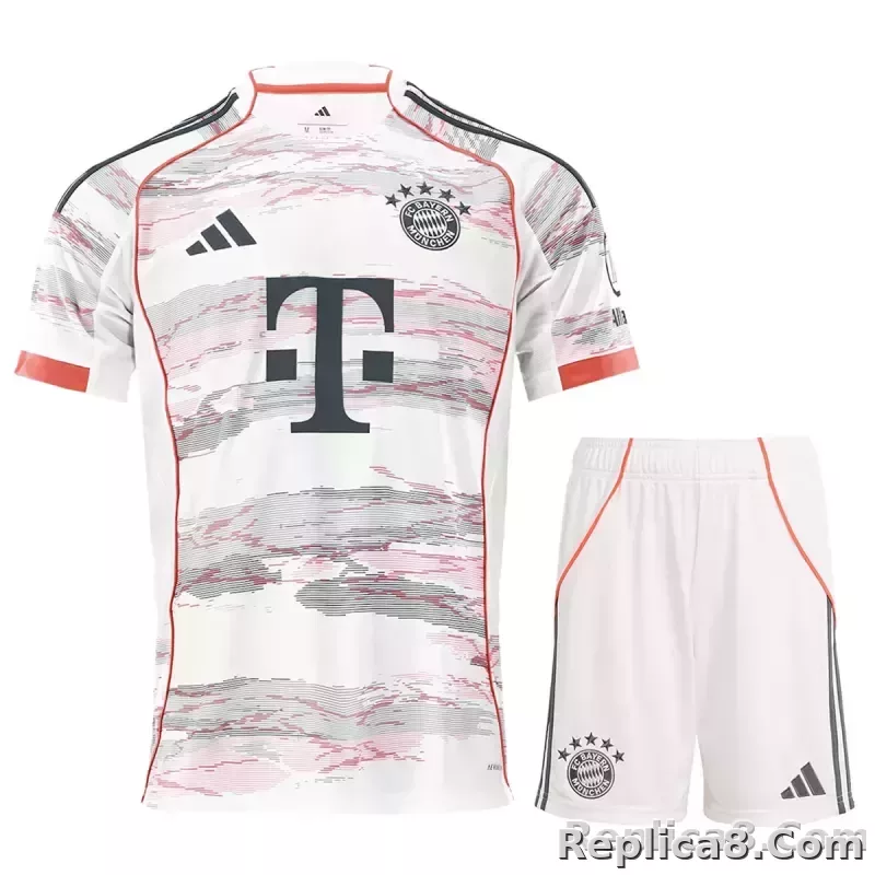 25-26 Bayern Munich Away Football Full Kit Jersey+Shorts+Socks - detail
