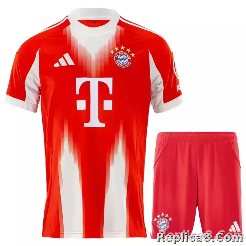 25-26 Bayern Munich Home Football Full Kit Jersey+Shorts+Socks - detail