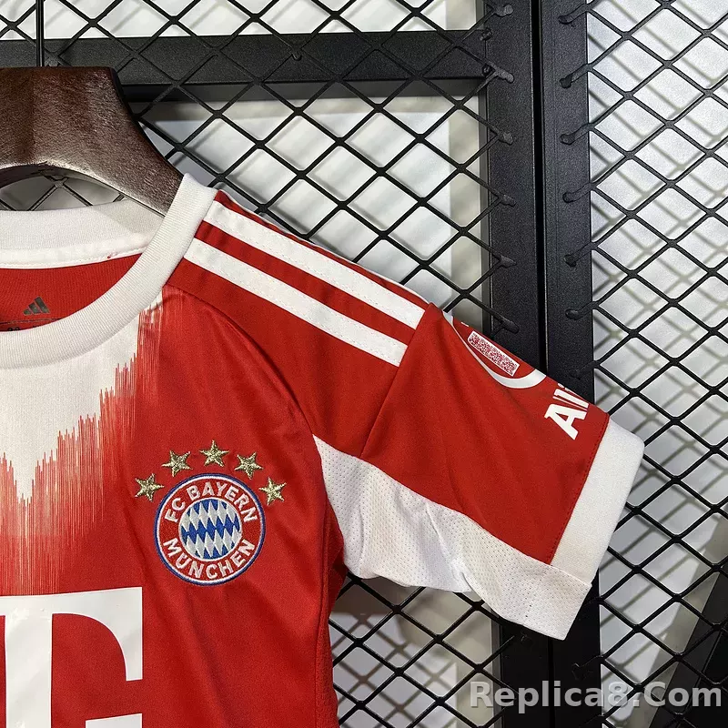25-26 Bayern Munich Home Soccer Kids Kit Jersey+Shorts - detail