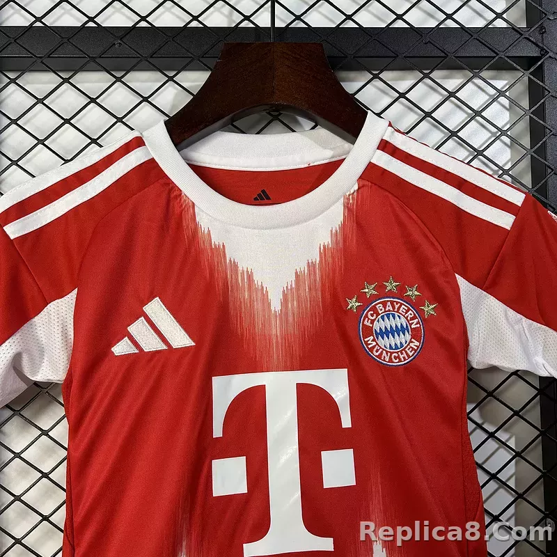 25-26 Bayern Munich Home Football Kids Kit Jersey+Shorts - detail