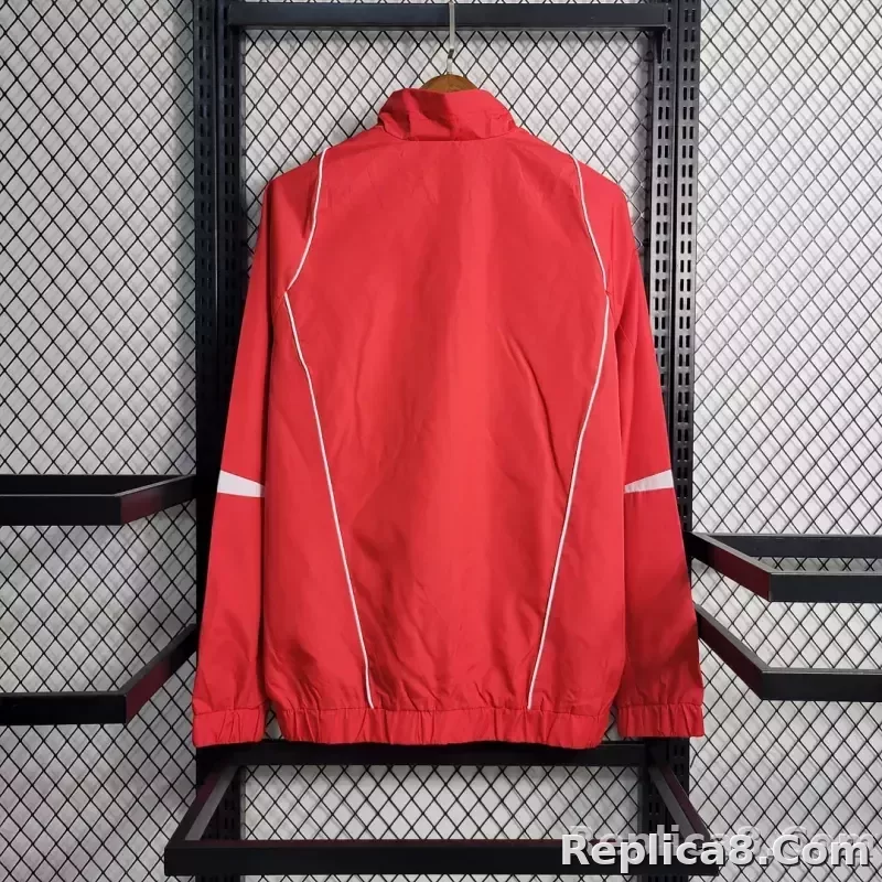 2023 Windbreaker Football Jersey Bayern Munich Red 1:1 Thai Quality - detail