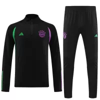 Kids Bayern Munich Zipper Sweatshirt Kit(Top+Pants) Black 2023/24 - view 1