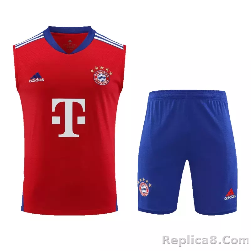 Bayern Munich Sleeveless Training Kit Red 2023/24