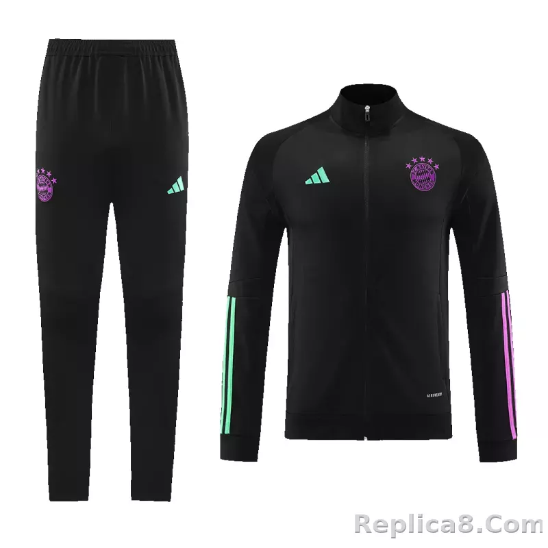Bayern Munich Training Kit (Jacket+Pants) Black 2023/24 - detail