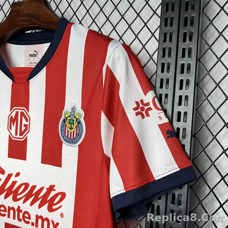 24-25 Chivas Home Soccer Jersey - detail