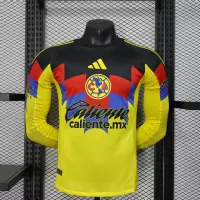 25-26 Club America Home Soccer Jersey Player Version Long Sleeve - view 1