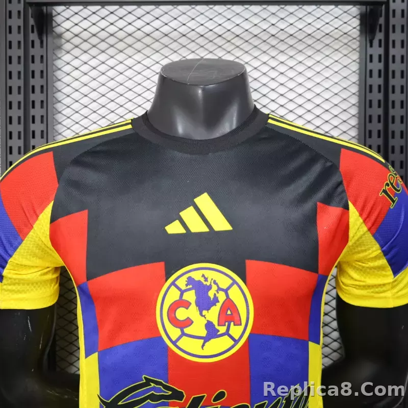 25-26 Club America Home Soccer Jersey Player Version - detail