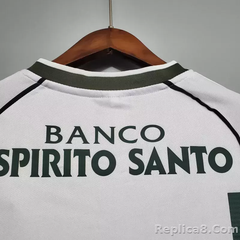 C.RONALDO #28 Sporting CP Home Retro Jersey 2002/03 - detail