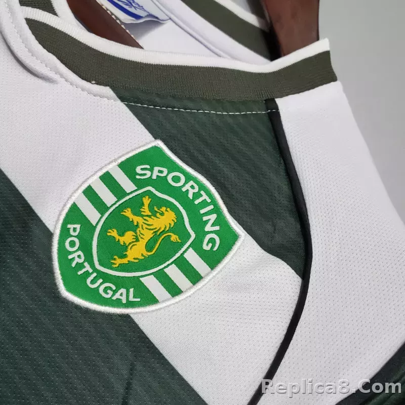 C.RONALDO #28 Sporting CP Home Retro Jersey 2002/03 - detail