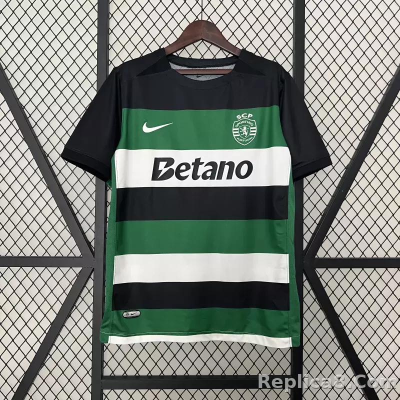 24-25 Sporting CP  Home Soccer Jersey